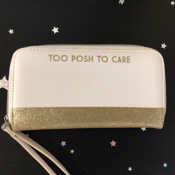 TOO POSH TO CARE WRIST WALLET - Picture 2 of 4